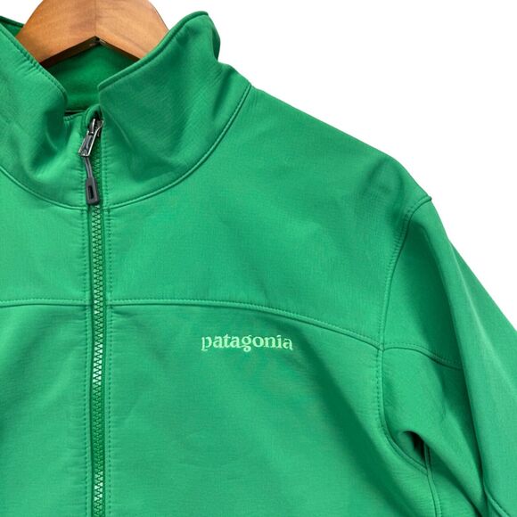 Patagonia Adze Jacket Men's Green Soft Shell Hiking Winter Full Zip sz M - Picture 3 of 6